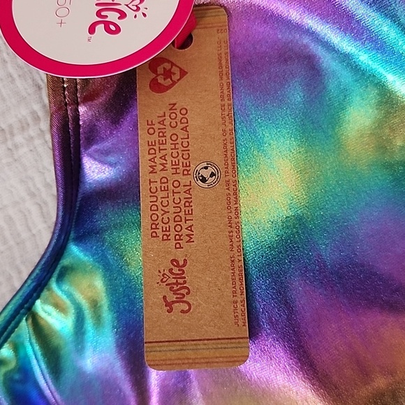 Justice Girl's Swimsuit Size XL 16/18 - Picture 7 of 13